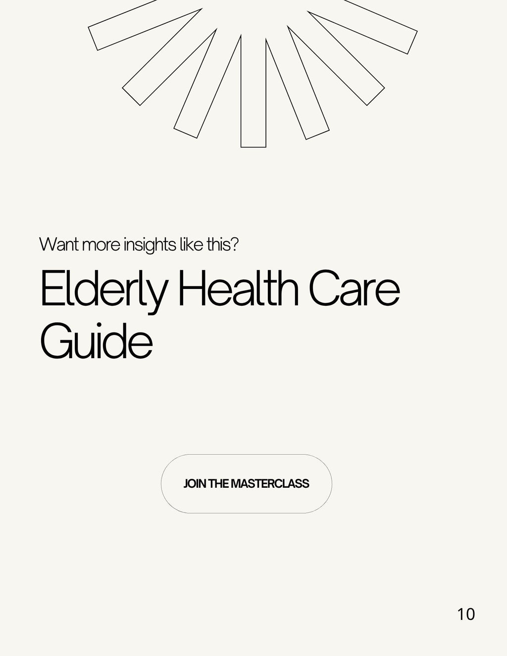 Elderly health care guide; Towards healthy and dignified aging