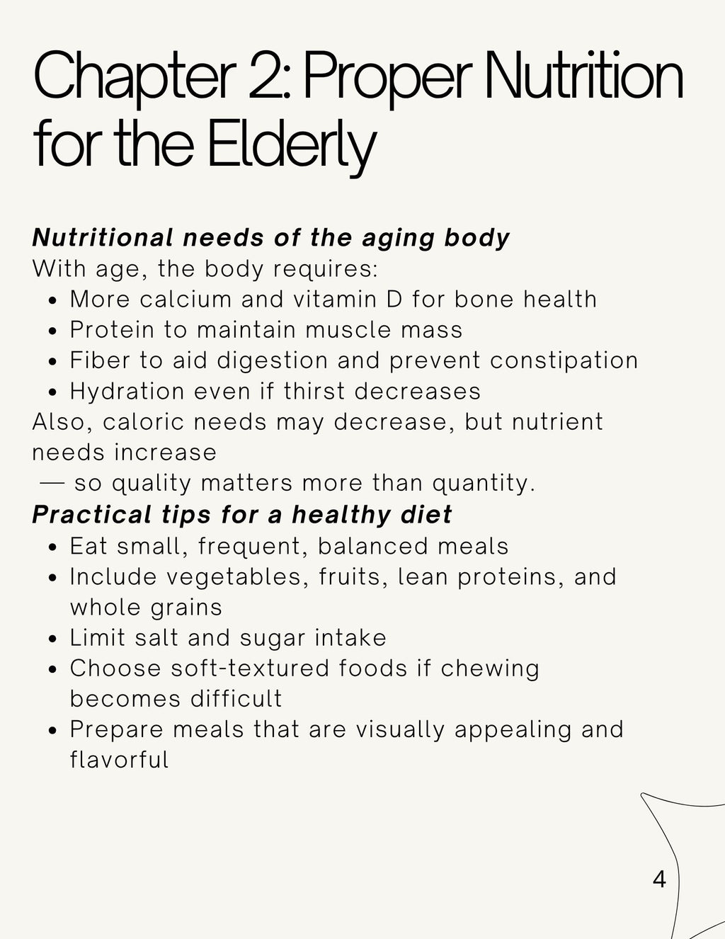 Elderly health care guide; Towards healthy and dignified aging