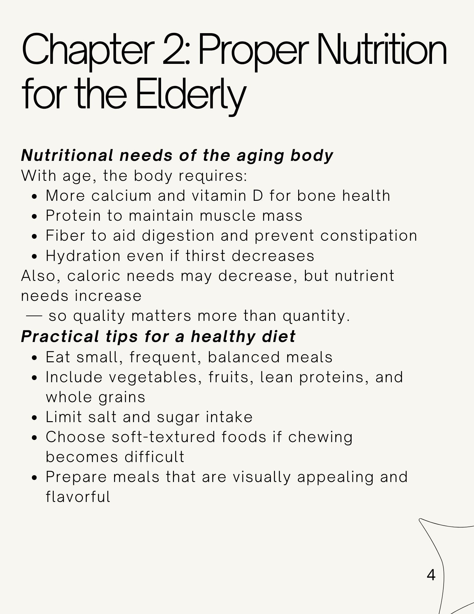 Elderly health care guide; Towards healthy and dignified aging